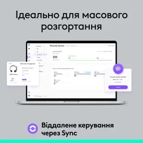 Фото: Гарнітура Logitech H570e Stereo USB-C Teams version Black (981-001431) № 9 | KTC
