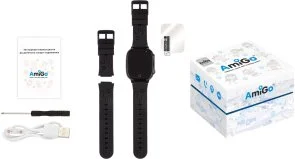 Фото: Смарт годинник AmiGo GO008 MILKY GPS WIFI Black (GO008 Black) № 7 | KTC