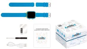 Фото: Смарт годинник AmiGo GO009 Blue-Yellow № 7 | KTC