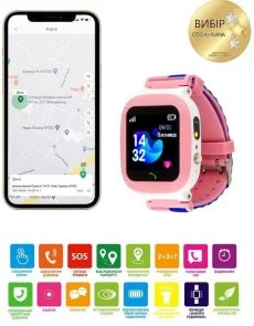 Фото: Смарт годинник AmiGo GO004 Pink № 8 | KTC