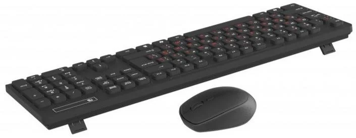 Фото: Комплект клавіатура+миша Maxxter KMS-WCM-02B-UA Wireless Black № 3 | KTC