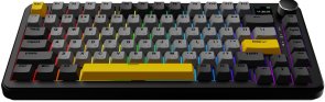 Клавіатура Ajazz AK820 Max Magnetic Switch RGB With Screen Wireless Black (AK820MAX-M-BGY)