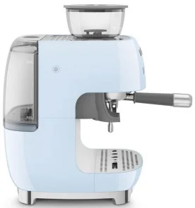 Фото: Ріжкова кавоварка Smeg Espresso coffee machine with grinder Pastel blue (EGF03PBEU) № 9 | KTC