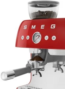 Фото: Ріжкова кавоварка Smeg Espresso coffee machine with grinder Red (EGF03RDEU) № 11 | KTC