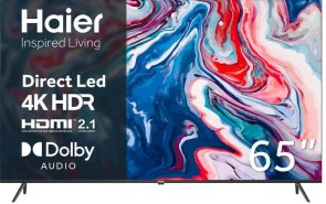 Телевізор LED Haier H65K801UG (Android TV, Wi-Fi, 3840x2160)