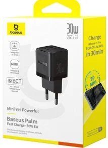Фото: Зарядний пристрій Baseus Palm 30W Black (P1011160A113-00) № 3 | KTC