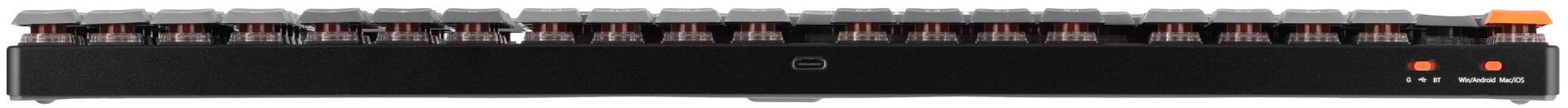 Клавіатура Keychron K5 Max 104Key Gateron MX 2.0 Brown QMK White Led ENG/UKR WL/BT/USB Black (K5M-A3-UA)