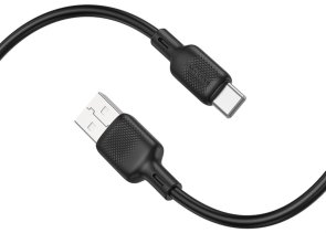 Кабель BOROFONE BX113 Lenny 3A AM / Type-C 2m Black (6941991115509)