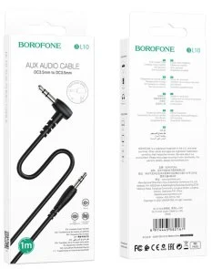Фото: Кабель BOROFONE BL10 Jack 3.5mm / Jack 3.5mm 1m Black (BL10-1B) № 4 | KTC