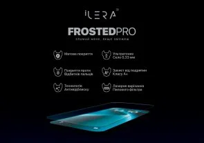 Фото: Захисне скло iLera for Apple iPhone 16 Pro - Deluxe Frosted Glass (ILFRDL16PR) № 2 | KTC