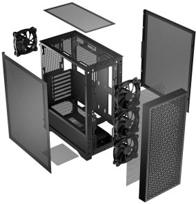 Корпус Logic Concept Dart Pro Midi Black with mesh side panel (AT-DART-PRO-0000-10)