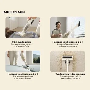 Фото: Ручний бездротовий пилосос Mova K30 Mix (HMV24A) № 3 | KTC