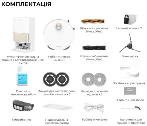 Фото: Робот-пилосос Dreame Bot L50 Pro Ultra White (RLL84CE) № 20 | KTC