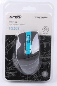 Миша A4tech FG30S Silent Black/Blue (FG30S Blue)