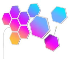 Фото: Настінний світильник Govee H6061 Glide Hexa Light Panels RGBIC Wi-Fi/BT 10pcs White (B6061301) № 2 | KTC