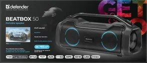 Фото: Портативна колонка Defender Beatbox 50 Black (65950) № 7 | KTC