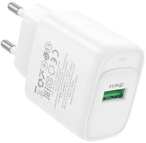 Зарядний пристрій Hoco C140A Smart 18W White (6942007627795)
