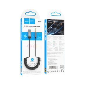  Bluetooth-ресивер Hoco E78 Benefit Black Metal Gray (6942007605663)