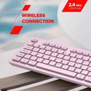 Фото: Клавіатура Canyon HKB-W01 UKR/ENG Wireless Beige (CNS-HKBW01BG) № 6 | KTC
