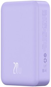 Батарея універсальна Baseus Magnetic Mini Wireless Fast Charge 20000mAh 20W Purple (PPCX150005)