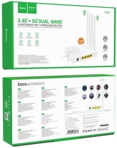 Wi-Fi Роутер Hoco HI31 (6942007640718)