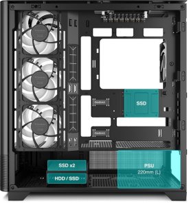 Корпус Gamdias Atlas P2 CG Black with window (4711514501025)