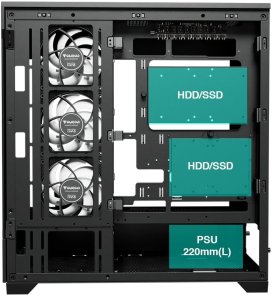 Корпус Gamdias Atlas P1 Black with windows (4712960137998)