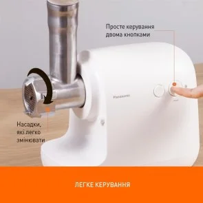 Фото: Електром'ясорубка Panasonic MK-GX1700WTQ № 9 | KTC