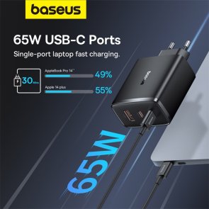 Зарядний пристрій Baseus Cube Pro 65W Black (P10152301113-00)