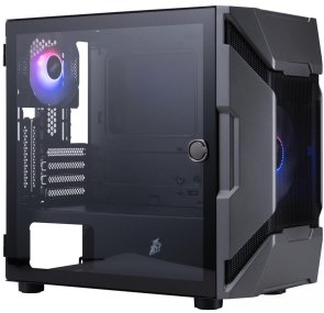 Корпус 1stPlayer D3-A-BK-1F7-14-1F7 Black with window