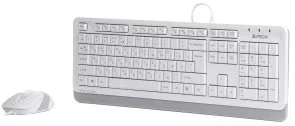 Фото: Комплект клавіатура+миша A4tech F1010 White № 3 | KTC