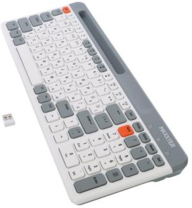 Клавіатура Maxxter KBW-02G-UA Wireless White/Grey