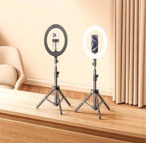Світлодіодне селфі-кільце RTAKO ZJ-ZBT01 Live Streaming Stand with Ring Light and Floor Tripod 6942063215400