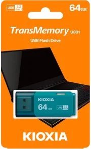 Фото: Флешка USB Kioxia TransMemory U301 64GB Light Blue (LU301L064GG4) № 4 | KTC
