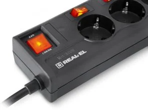 Фото: Мережевий фільтр Real-EL RS-6 Extra 6/3m Black (EL122300002) № 5 | KTC