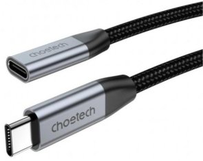 Кабель Choetech 100W CM / CF 2m Black (XCC-1039-CA-GY)