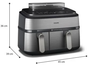 Фото: Мультипіч Philips 5000 Series Dual Basket (NA555/00) № 6 | KTC