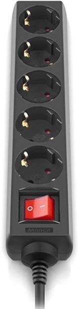 Мережевий фільтр Real-EL RS-Protect M 5/10m Black (EL122300037)
