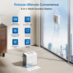 Фото: Мийник вікон ECOVACS DEEBOT Winbot W2 PRO OMNI (WG851-11) № 9 | KTC