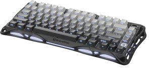 Клавіатура компактна Gravastar Mercury K1 80key Kailh Cherry Pink Linear Switch WL/BT/USB Gradient Black (GSK1_GBLK)