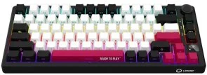 Фото: Клавіатура Lorgar KBP7075W Toxic Purple ENG WL/RT/USB Black (LRG-KBP7075W-BK-US) № 2 | KTC