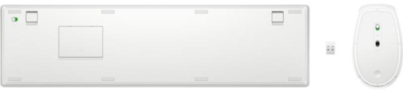 Комплект клавіатура+миша HP 650 Wireless White (4R016AA)