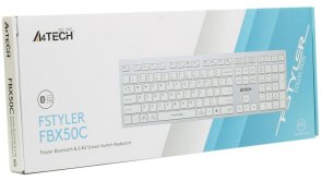 Клавіатура A4tech Fstyler FBX50C White