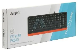 Фото: Клавіатура A4tech FKS10 USB Black/Orange (FKS10 (Orange)) № 7 | KTC