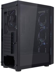 Корпус 1stPlayer Go6-BK-4FS7 Black with window