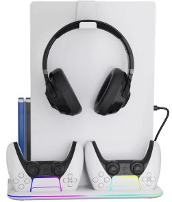Підставка Canyon CS-51 RGB PS5 Charge White (CND-CSPS5W-1)