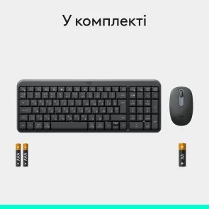 Фото: Комплект клавіатура+миша Logitech MK250 Combo Bluetooth US/UA Graphite (920-013823) № 9 | KTC