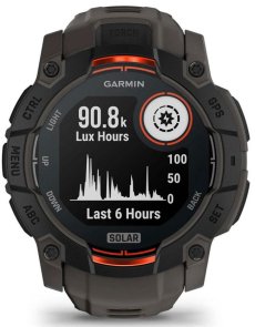 Смарт годинник Garmin Instinct 3 - 50 mm Solar Black with Charcoal Band (010-02935-00)