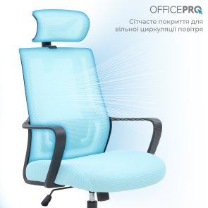 Крісло OfficePro Harmony OC310-B-BL-BL Black/Blue