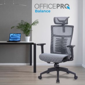 Крісло OfficePro Balance OC620 Black/Dark Gray (OC620-B-DG-DG)